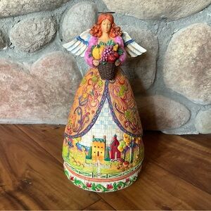 2004 Jim Shore Heartwood Creek Bountiful Angel Figurine Statue JS8 B117675